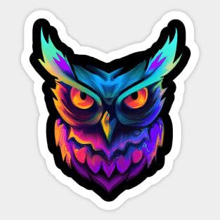 Beautiful Owl Halloween Magical Spooky Sticker